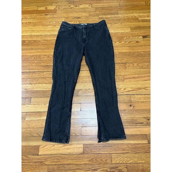 Abercrombie & Fitch Womens Skinny High Rise Jeans Size 16 Black Curve Love Denim - Picture 1 of 7